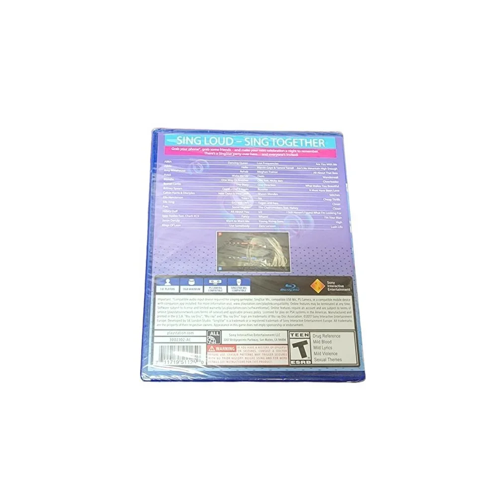 Playstation PS4 Game - Singstar Celebration - NEW - SEALED‎